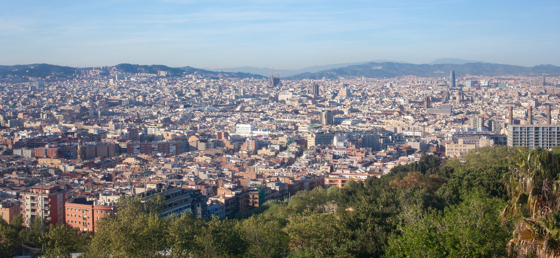 Vista aérea de Barcelona